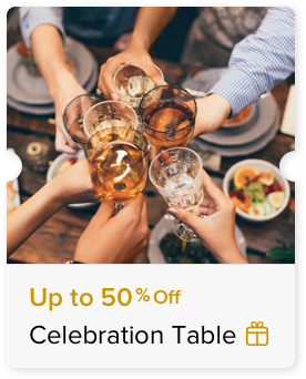 50% Off Food and Beverage Bill