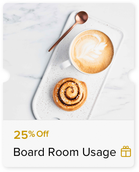 25% Off Board Room Usage